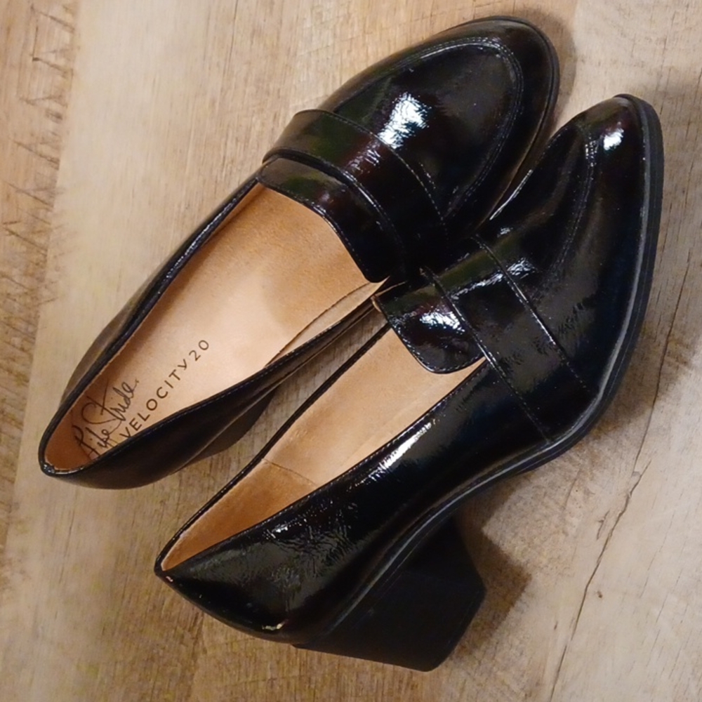 Like New Life Stride Patent "Brittany" Heeled Loafer